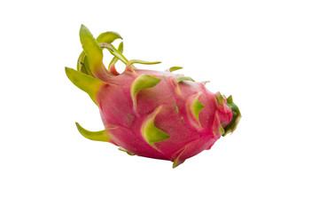 Dragon Fruit isolated against white background.