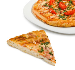 Isolated image of delicious pizza