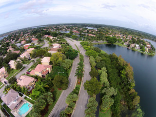 Florida homes seen from above