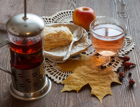 tea with autumn mood