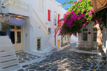 Mykonos streetview, Greece