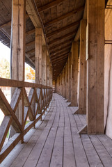Walkway Along Fort Wall wood walkway