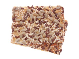 biscuits with sunflower, sesame and flax seeds