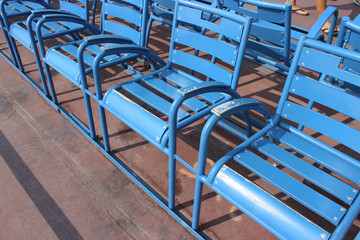 Blue Chairs of Nice © Benjamin Sibuet