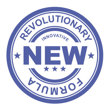 Revolutionary new formula - rubber stamp
