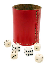 Würfelbecher mit Würfel (Yatzee)