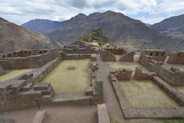 Fototapeta na wymiar Ruinas incas de Pisac, Perú