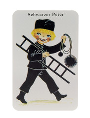 Spielkarte Schwarzer Peter - obrazy, fototapety, plakaty