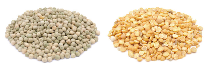 Dried whole peas and split peas