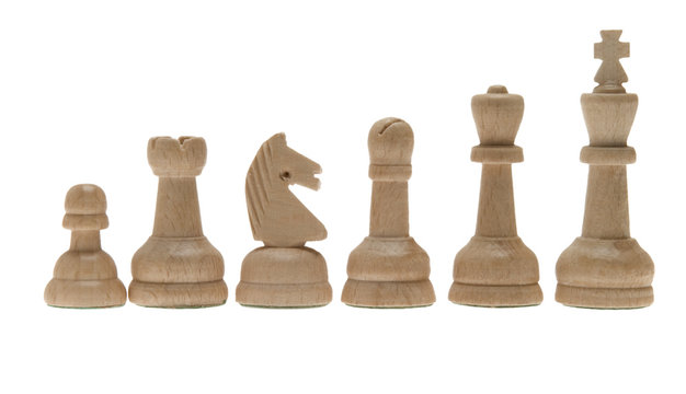 Schachfiguren aus Holz