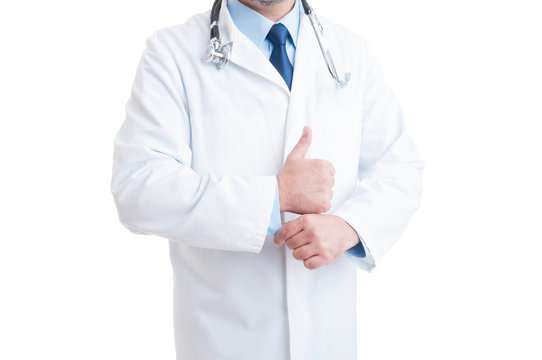 Anonymous Medic Or Doctor Fixing And Adjusting The Shirt Sleeve