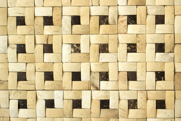 wooden decorative wall made from natural material