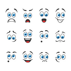 Emotions with blue eyes