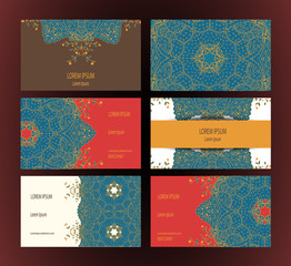Fototapeta premium Mandalas business card