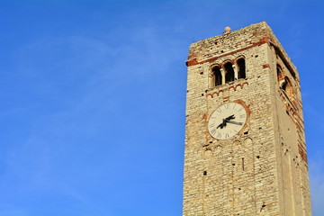 The medieval tower and the clock
