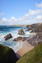 Bedruthan Steps in Cornwall