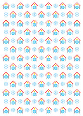 Christmas, new year and home concept colourful wrapping paper design