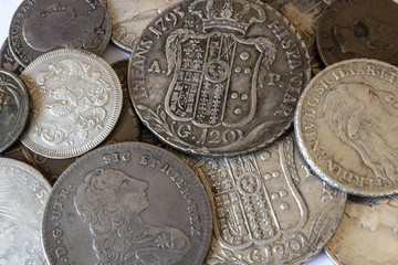 Antiche monete d'argento