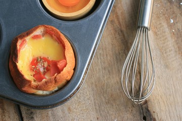 cooking baked bread ham cheese