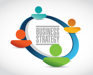 Business Strategy network connection sign concept