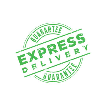 Vector Express Delivery Guarantee stamp