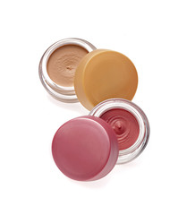 Face foundation isolated on white