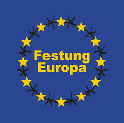 Festung Europa Stacheldraht