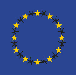 Europa Stacheldraht © Lydia Geissler