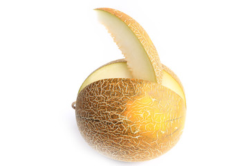 Melon isolated on white background