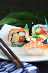 colorful color of sushi