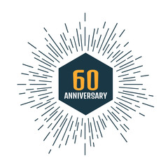  Anniversary logo 60th. Anniversary 60.