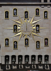 Bruxelles, l'horloge du Mont des Arts, Belgique