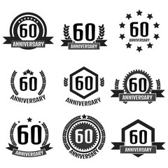  Anniversary logo 60th. Anniversary 60.