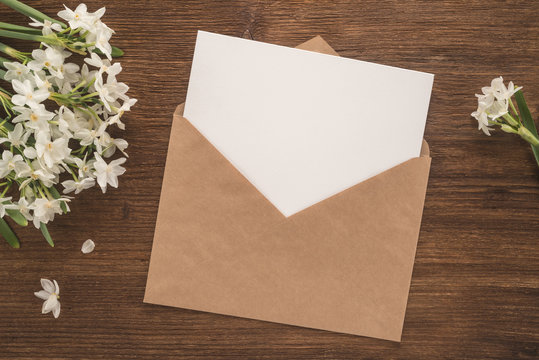 Flowers and an envelope 
