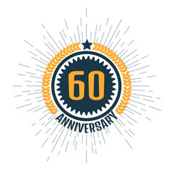  Anniversary logo 60th. Anniversary 60.