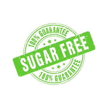 Vector Sugar Free Guarantee stamp