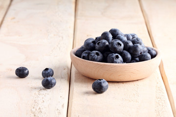 fresh blueberries.