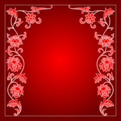 Vector vintage border frame