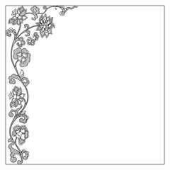 Vector vintage border frame