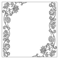Vector vintage border frame