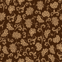 wallpaper seamless vintage flower pattern