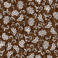 wallpaper seamless vintage flower pattern