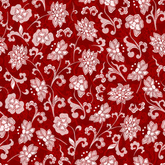 wallpaper seamless vintage flower pattern