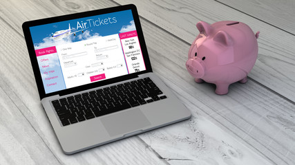 tickets flight web and piggybank