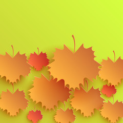 Autumn Leaves Background Design Pattern