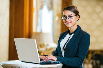 Concept for businesswoman in expensive hotel