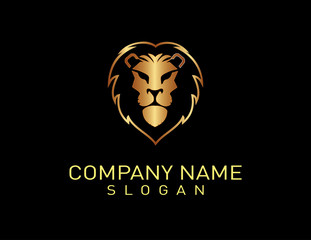 Lion logo 2 Black Background