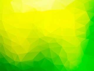Abstract geometric vibrant yellow green triangular background