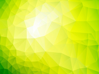 Fototapeta na wymiar Abstract geometric yellow green triangular background