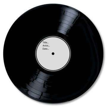 Blank White Record Label